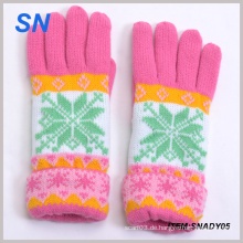 Neue Art-Art und Weise strickte Dame Winter-Handschuh-Großverkauf